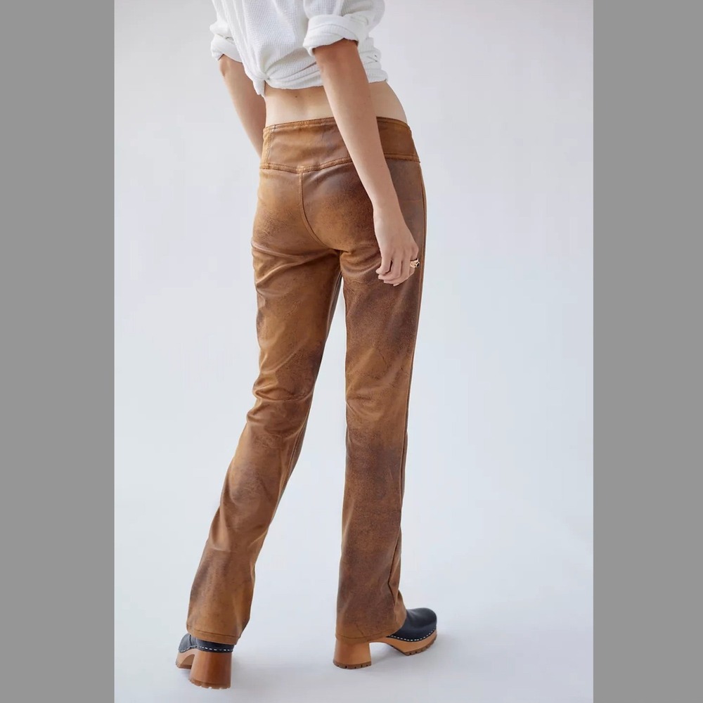 Urban Outfitters Western Faux Suede Micro-Bootcut Pants SIZE 6
